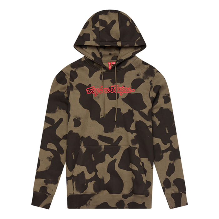 TROY LEE DESIGNS SIGNATURE PULLOVER HOODIE SIGNATURE OLIVE CAMO M