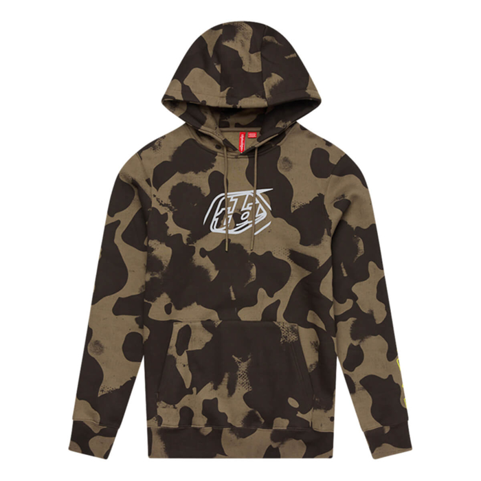 TROY LEE DESIGNS BADGE PULLOVER HOODIE BADGE OLIVE CAMO M