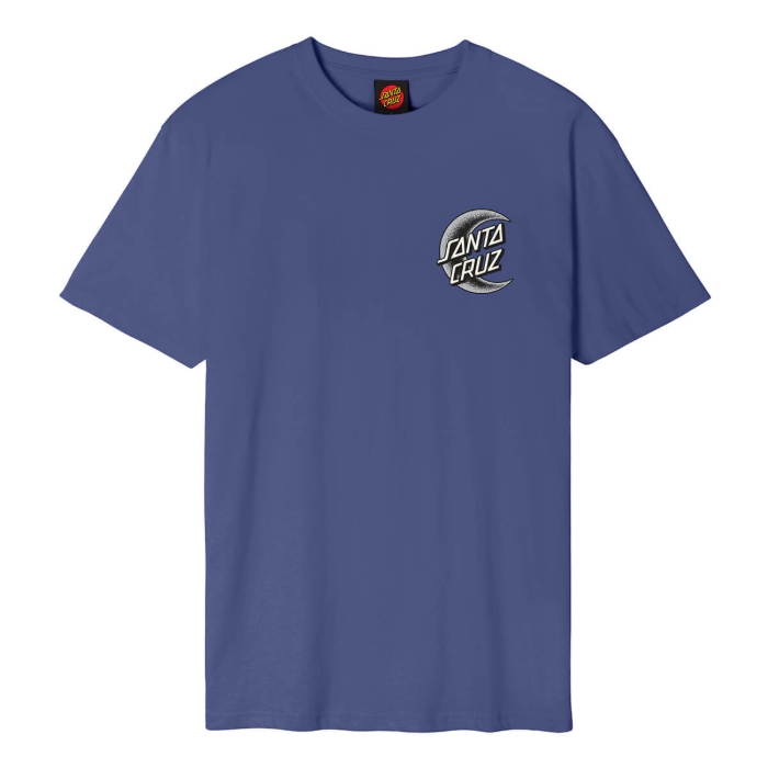 SANTA CRUZ CRESCENT MOON CHEST T-SHIRT NAVY DUSK M