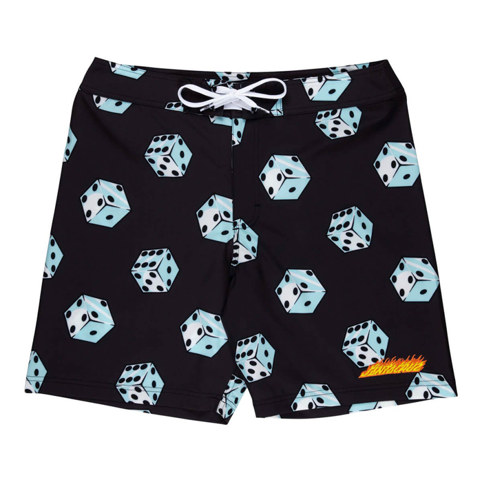 SANTA CRUZ FLAMING STRIP DICE BOARDSHORT BIG DICE 30