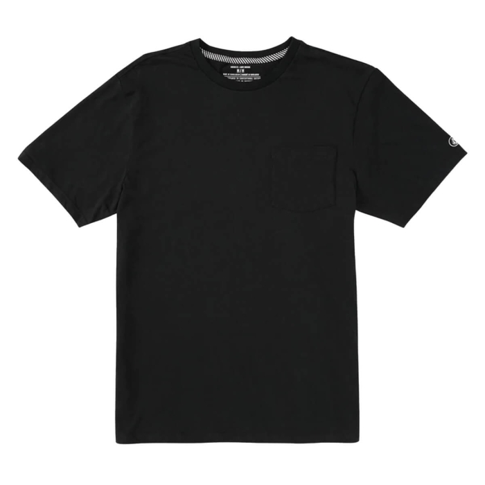 VOLCOM SOLID SHORT SLEEVE POCKET TEE BLACK L