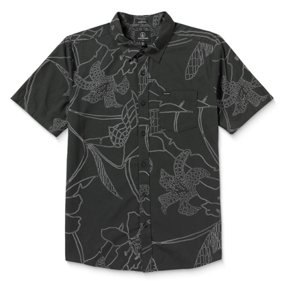 VOLCOM CAD FLORAL SHIRT STEALTH M