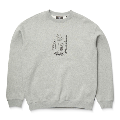 VOLCOM NODER CREW HEATHER GREY L