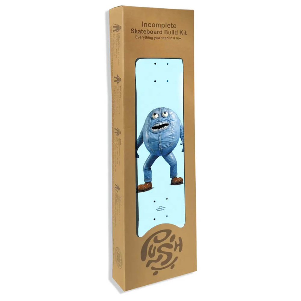 PUSH SKATEBOARDING PUSH DENIM DAN 8.0" IN-COMPLETE LIGHT BLUE 8.0"
