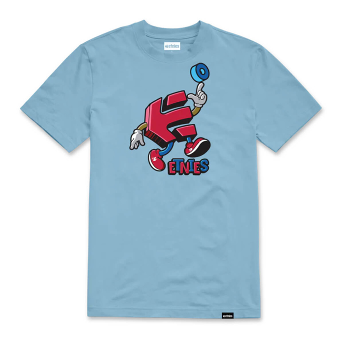 ETNIES WHEELS UP KIDS TEE LIGHT BLUE S