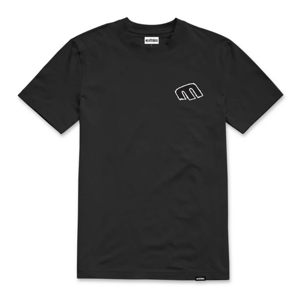 ETNIES REBEL E TEE BLACK/WHITE XL