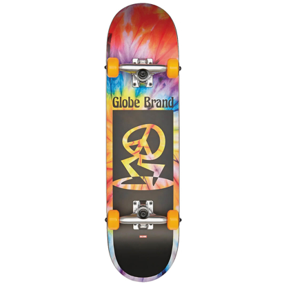 GLOBE KIDS PEACE MAN MID 7.6" COMPLETE SPIRAL DYE/BLACK 7.6"