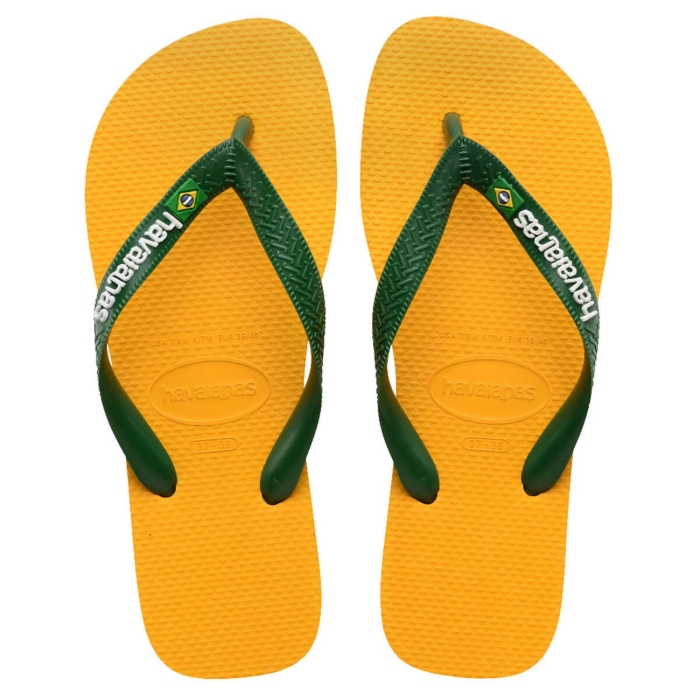 HAVAIANAS BRASIL LOGO POP YELLOW 39/40