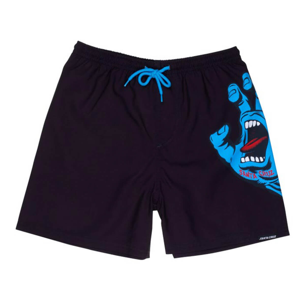 SANTA CRUZ YOUTH SCREAMING HAND SWIMSHORT BLACK 8-10