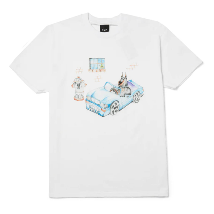 HUF ROAD DAWG T-SHIRT WHITE S