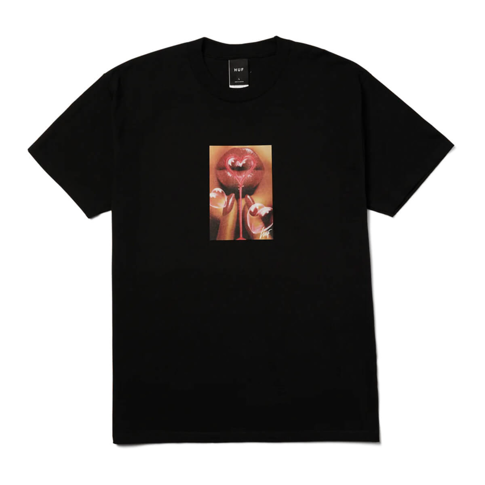HUF BUBBLE T-SHIRT BLACK M