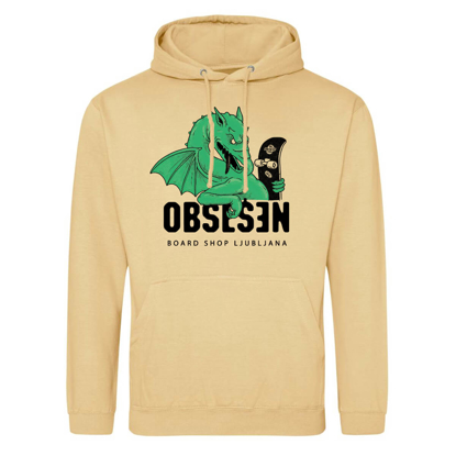 OBSESSION DRAGON BRIDGE PULLOVER HOODIE SAND S