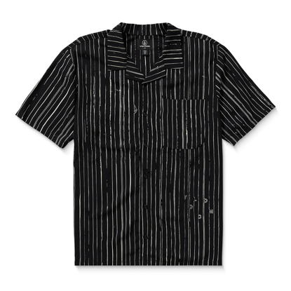 VOLCOM MISTOSTONE SHIRT BLACK WHITE S