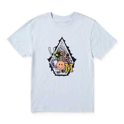 VOLCOM PSYCHOSIS T-SHIRT KID ICE BLUE L