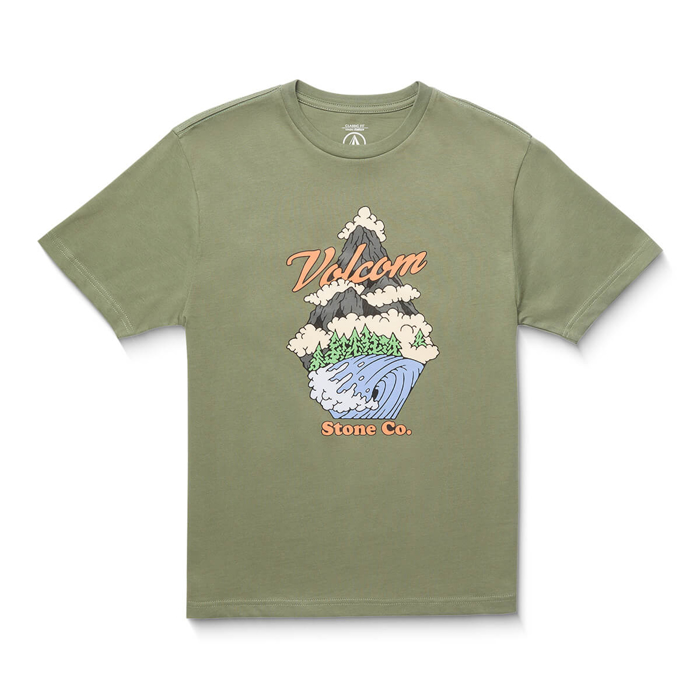VOLCOM PNW T-SHIRT KID LIGHT OLIVE M