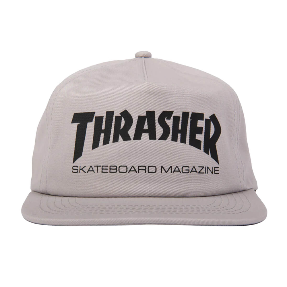 THRASHER MAGAZINE SKATE MAG SNAPBACK GREY/BLACK UNI