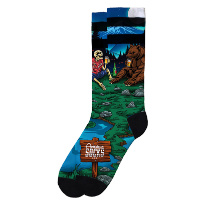 AMERICAN SOCKS RIVERBANK PALS MID HIGH MULTI S/M