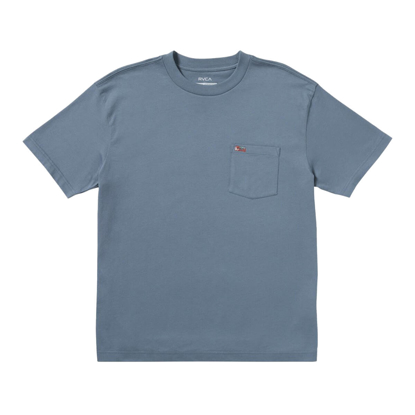 RVCA LA EYE SWIRL POCKET T-SHIRT VINTAGE NAVY S