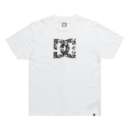 DC DC STAR SKULLY T-SHIRT WHITE L