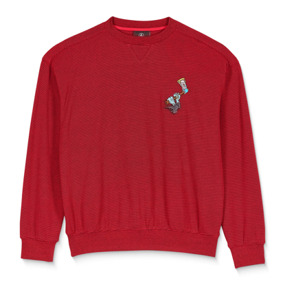 VOLCOM JJ VILLARD SWEATER LIFEGUARD RED S