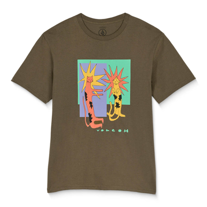 VOLCOM LONGO CATS BSC T-SHIRT SAGE LEAF M