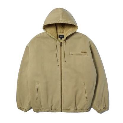 HUF WHAT A JUNGLE DENIM WORK JACKET DESERT L