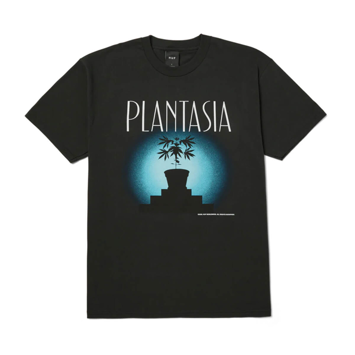 HUF PLANTASIA T-SHIRT VINTAGE BLACK S