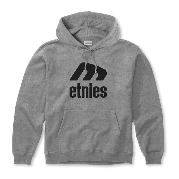 ETNIES ICON E HOODIE GREY/BLACK XL