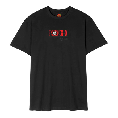 SANTA CRUZ ROSKOPP DISSECT STRIP T-SHIRT BLACK M