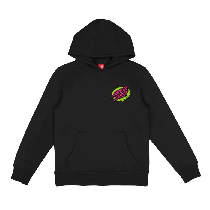 SANTA CRUZ YOUTH SLIME DOT HOOD BLACK 10-12