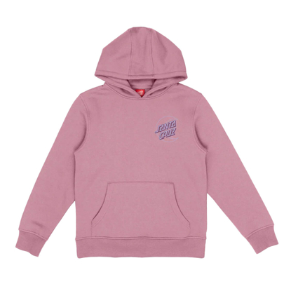 SANTA CRUZ YOUTH IMPRINT MOON DOT HOOD UNIVERSAL PINK  6-8