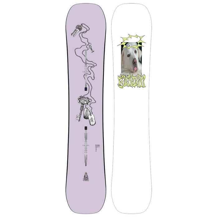 BURTON GENDER NEUTRAL GOOD COMPANY CAMBER SNOWBOARD NO COLOR 155
