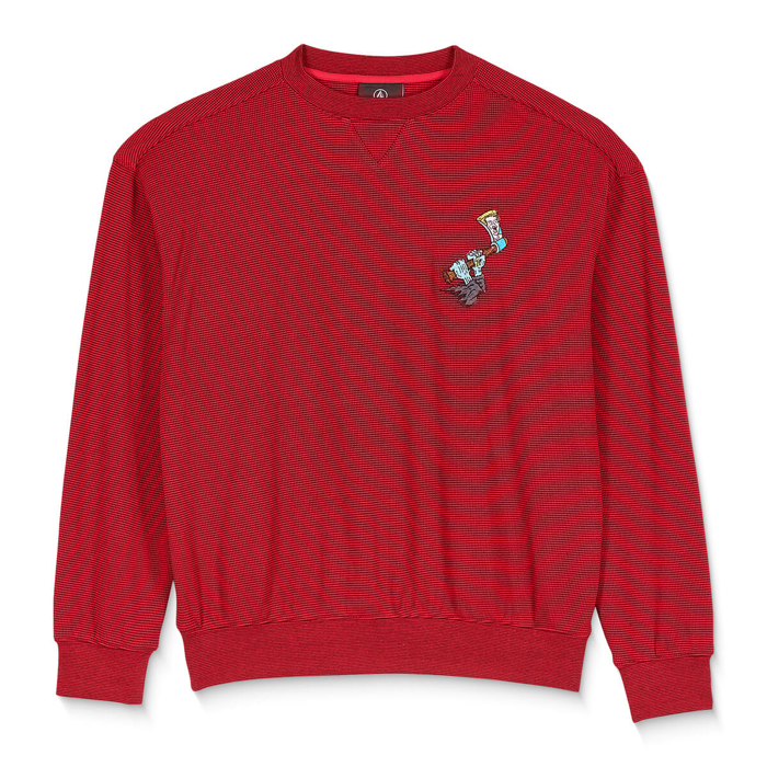 VOLCOM FA JJ VILLARD CREW LIFEGUARD RED XL