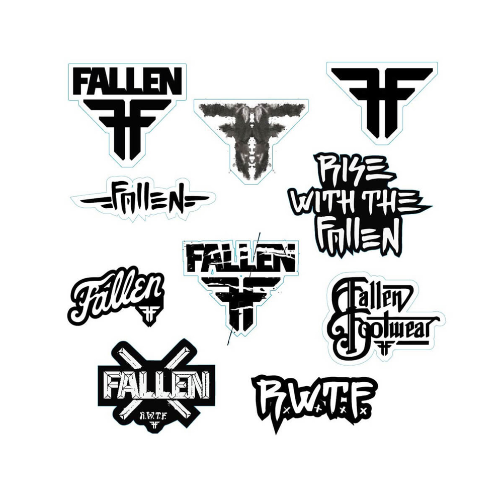 FALLEN ASSORTED STICKERS (LOGO PACK) UNI