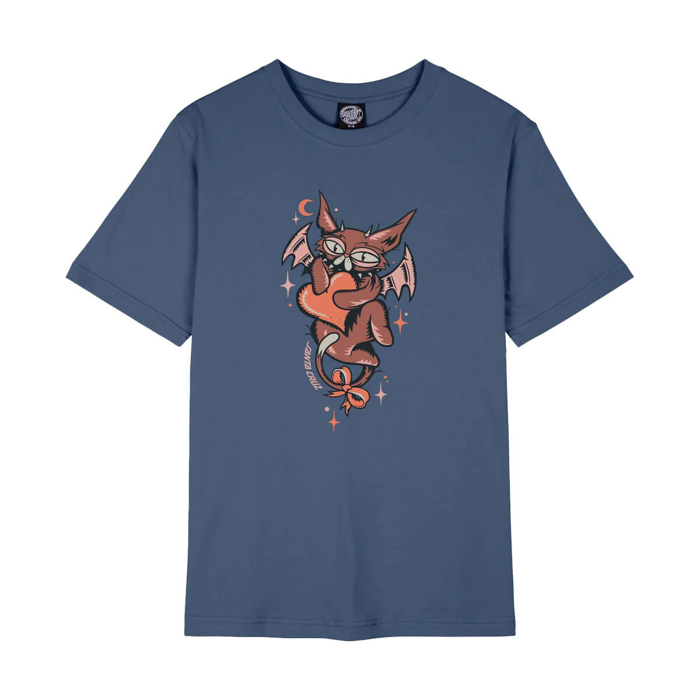 SANTA CRUZ NIGHT CRITTER FRONT T-SHIRT HERITAGE BLUE 6