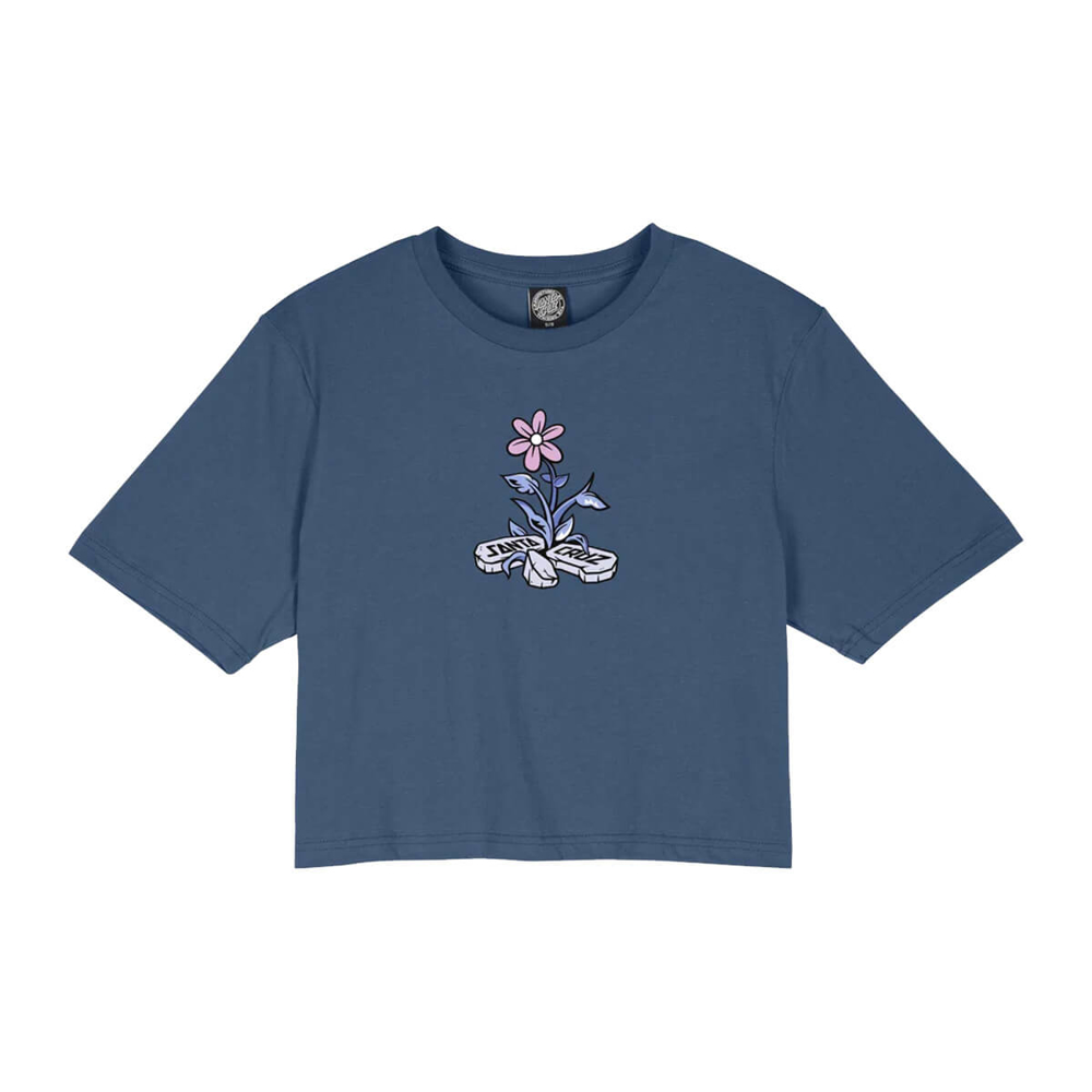 SANTA CRUZ FLOURISH T-SHIRT HERITAGE BLUE 6
