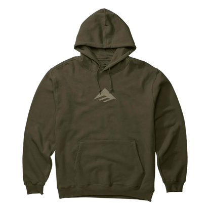 EMERICA TRIANGLE HOODIE MILITARY M