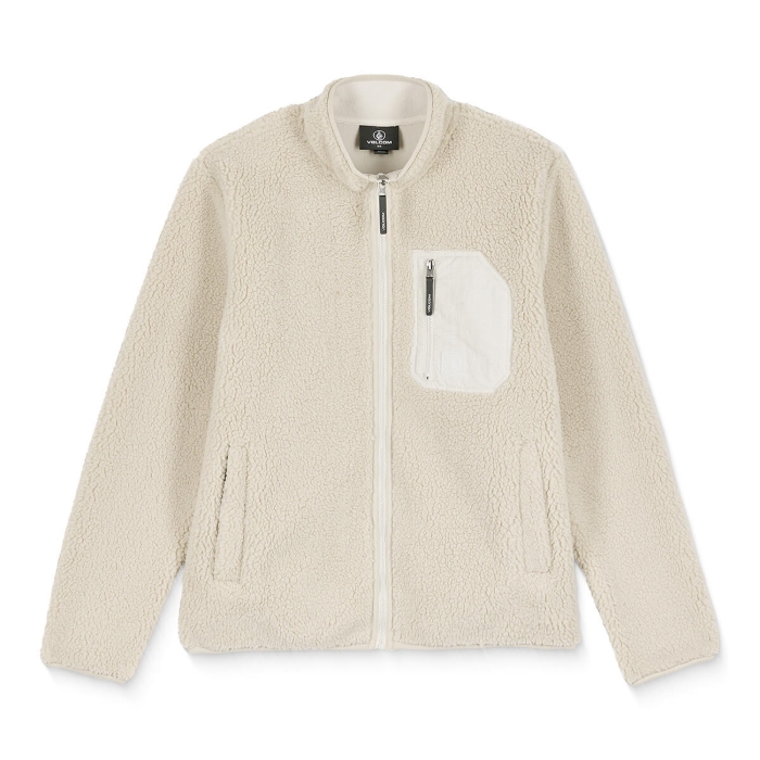 VOLCOM MUZZER FUZZAR ZIP STONE L