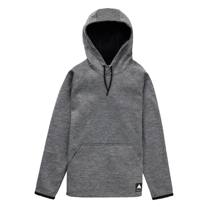 BURTON WOMEN'S CROWN WEATHERPROOF PULLOVER FLEECE TRUE BLACK HEATHER S