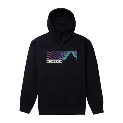 BURTON ELMORE PULLOVER HOODIE TRUE BLACK M