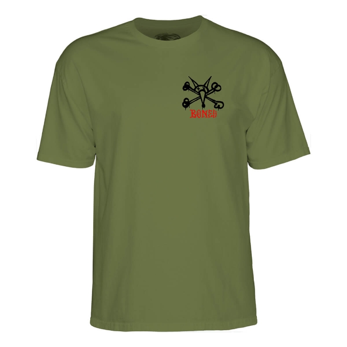 POWELL RAT BONES T-SHIRT MILITARY GREEN L