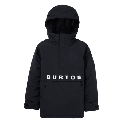 BURTON KIDS' FROSTNER 2L ANORAK JACKET TRUE BLACK XL