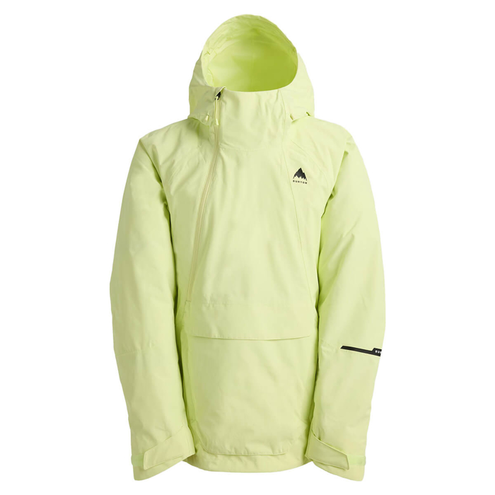 BURTON MEN'S RESERVE 2L RELAXED ANORAK GLOW YELLOW GREEN S