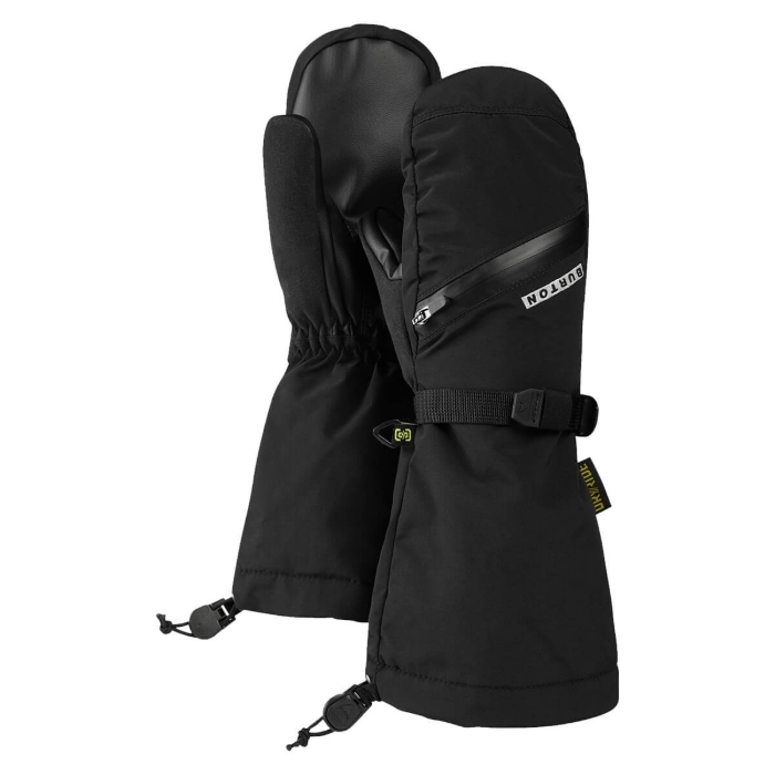 BURTON KIDS' VENT MITTENS TRUE BLACK L