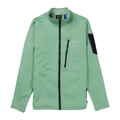 BURTON MEN'S [AK] BAKER STRETCH FLEECE FULL-ZIP SOFT SAGE M