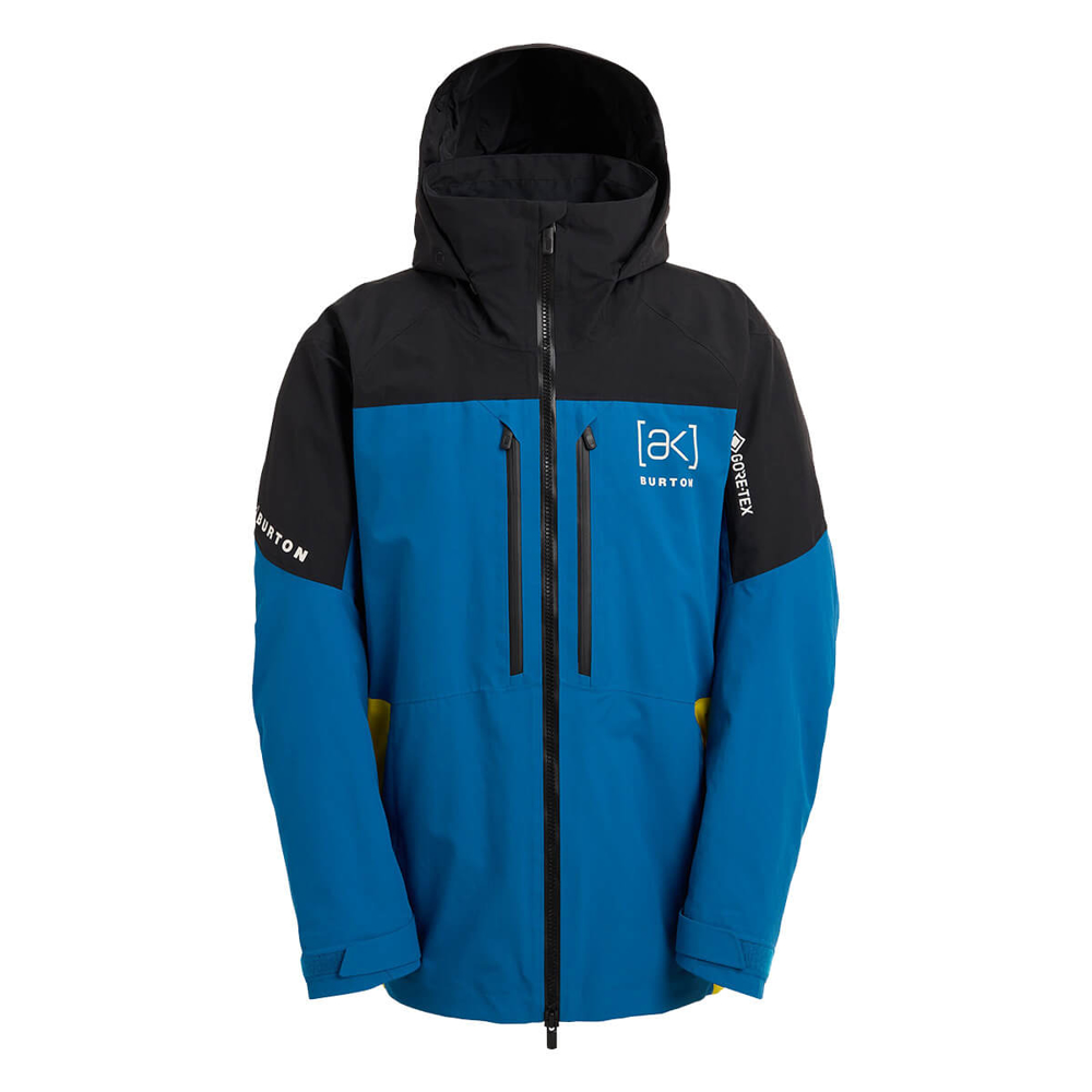 BURTON MEN'S [AK] SWASH GORE-TEX 2L JACKET TRUE BLACK/BLUE TEAL/ATOMIC YELLOW S