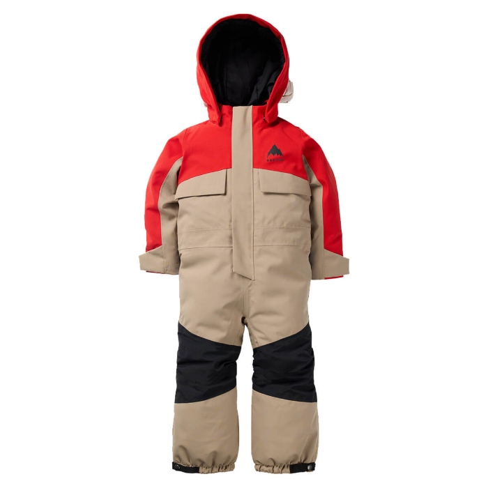 BURTON TODDLERS' 2L ONE PIECE FLAME SCARLET/SUMMIT TAUPE 18M