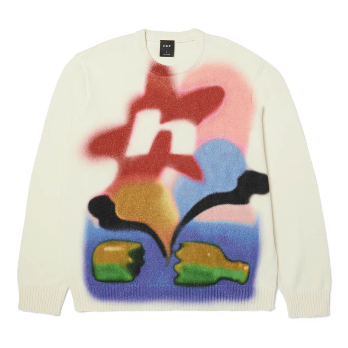 HUF SOFT FOCUS CREWNECK SWEATER MULTI M