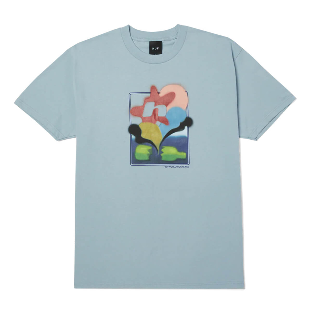 HUF SOFT FOCUS T-SHIRT ARCTIC BLUE XL