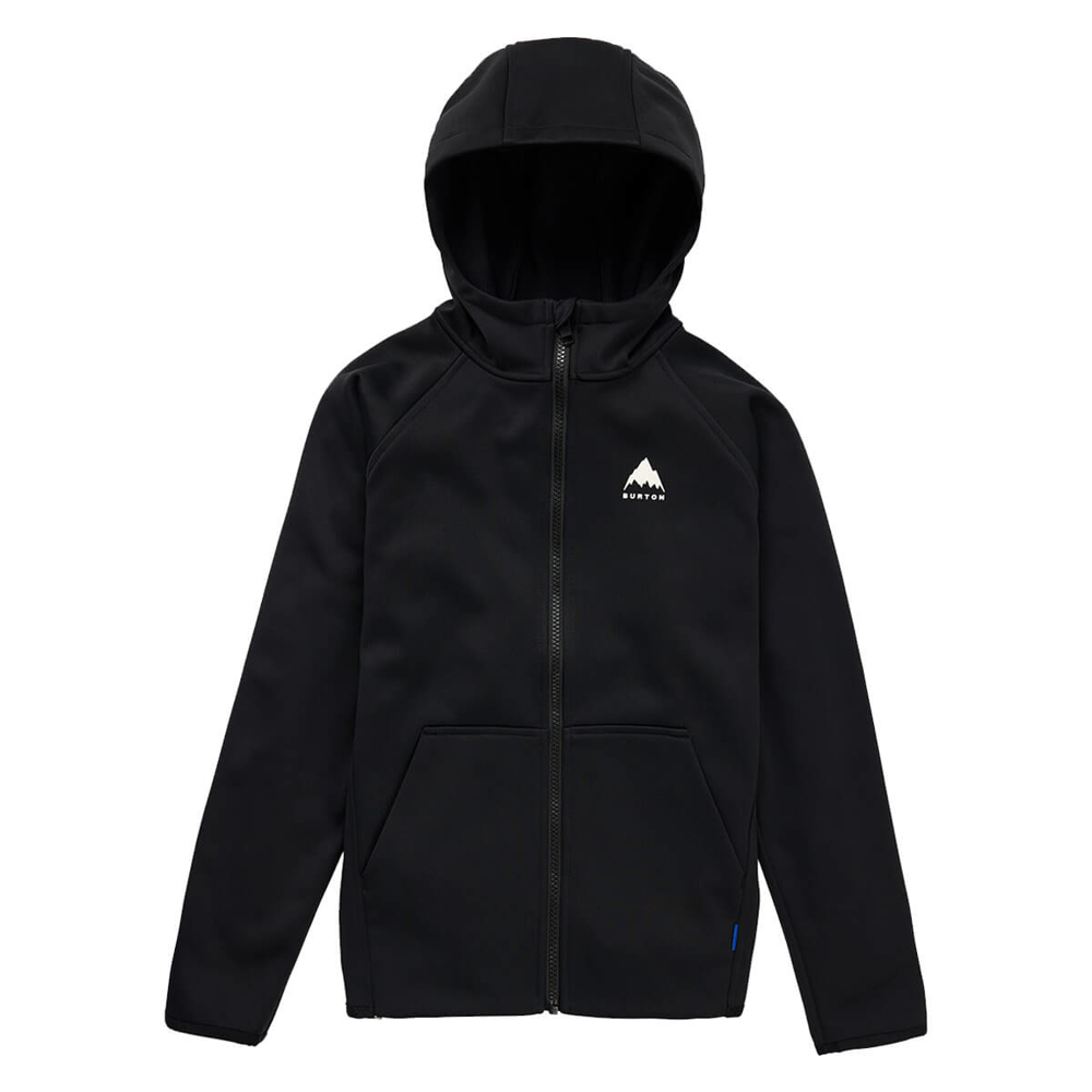 BURTON KIDS' CROWN WEATHERPROOF FULL-ZIP FLEECE TRUE BLACK S